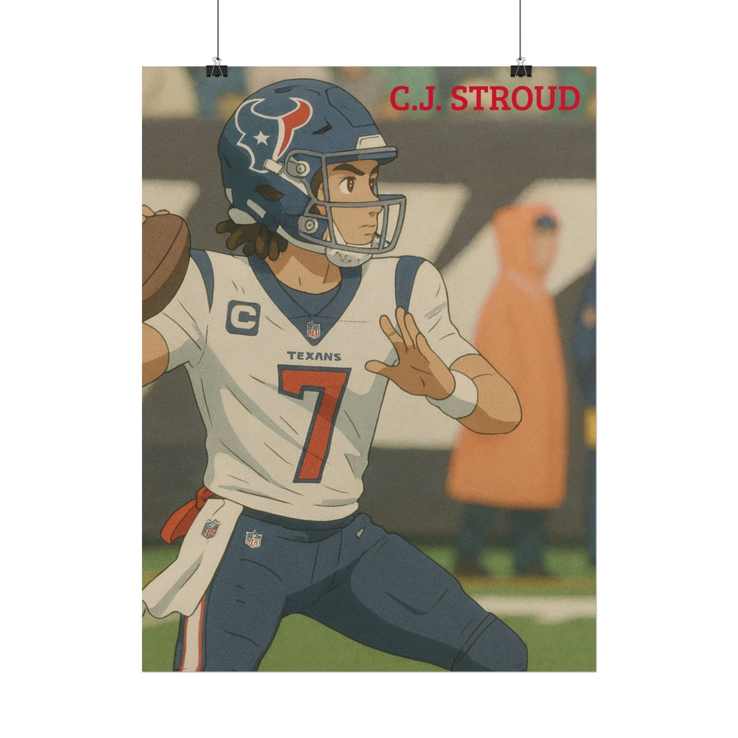 Loco Fits Anime Football 'CJ Stroud' Poster