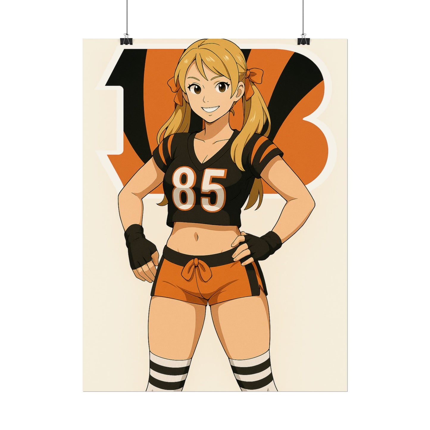 Loco Fits Anime Girls 'Bengals Cheerleader 2' Poster