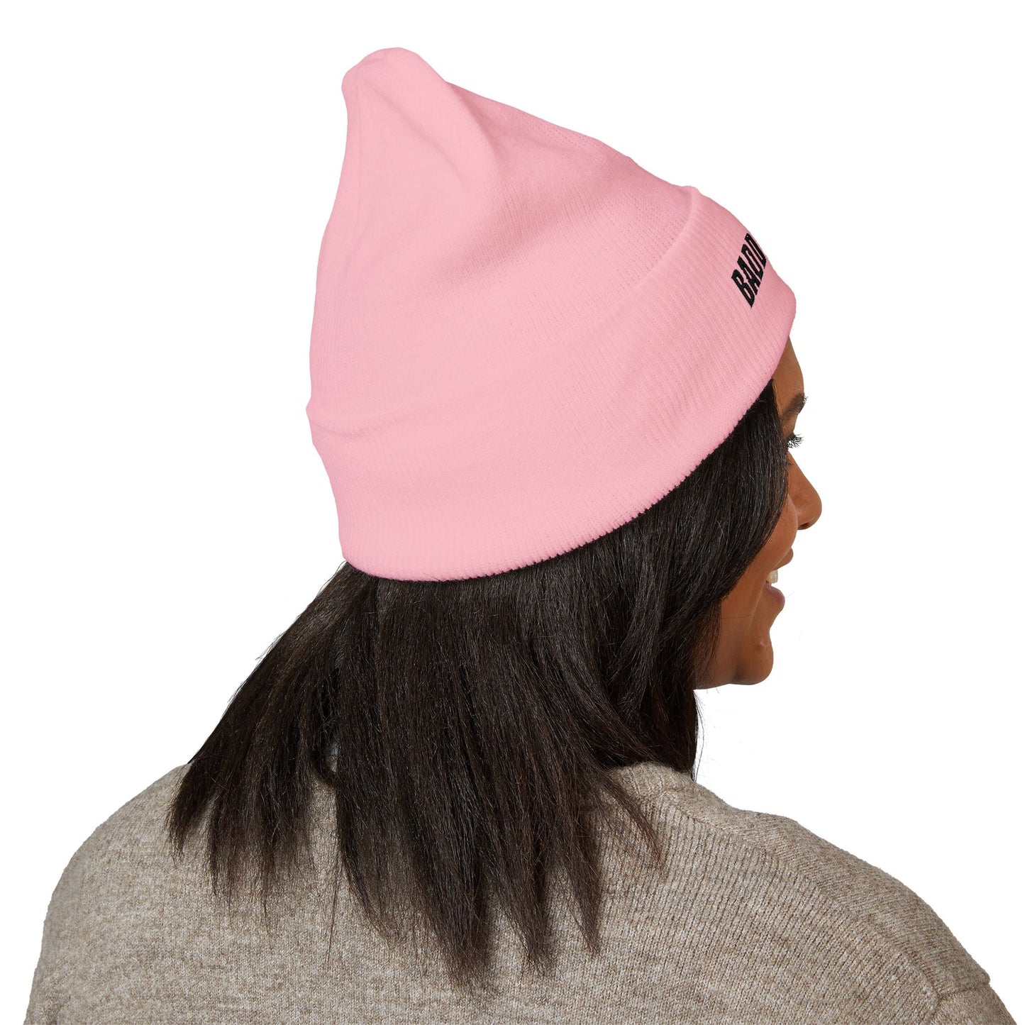 "Baddie Street" Basic Text Cuffed Beanie