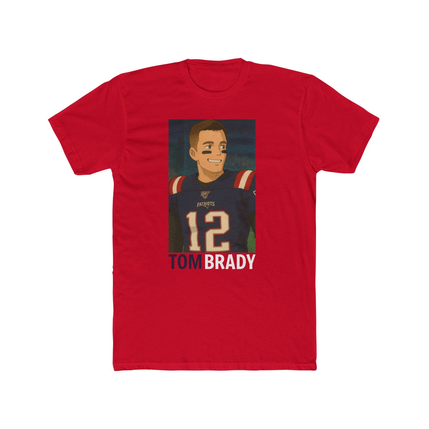 Anime Football 'Tom Brady' Cotton Crew Tee