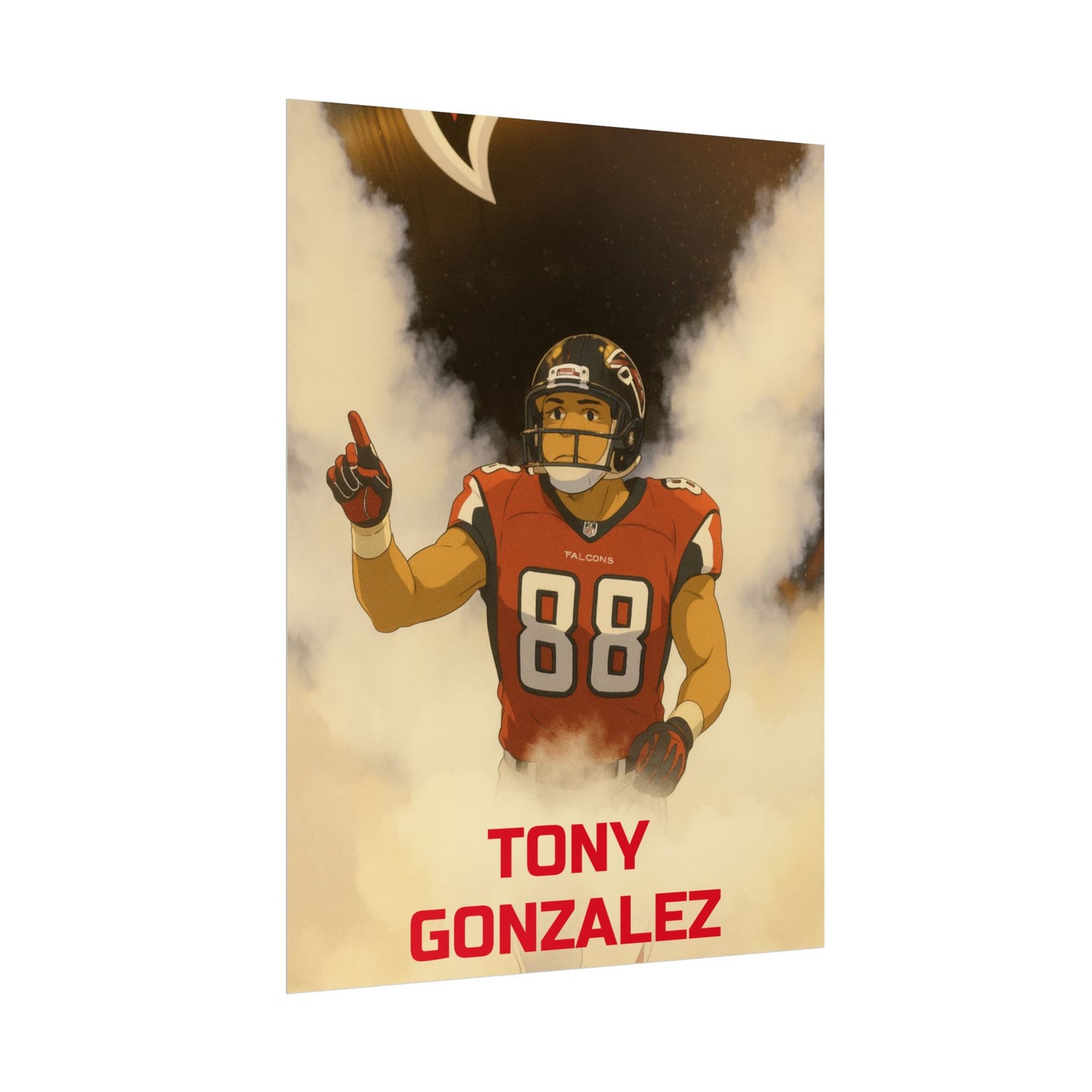 Loco Fits Anime Football 'Tony Gonzalez' Poster