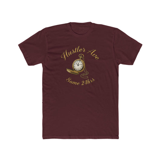 "Hustler Ave" Hustler's Time Graphic Cotton Crew Tee