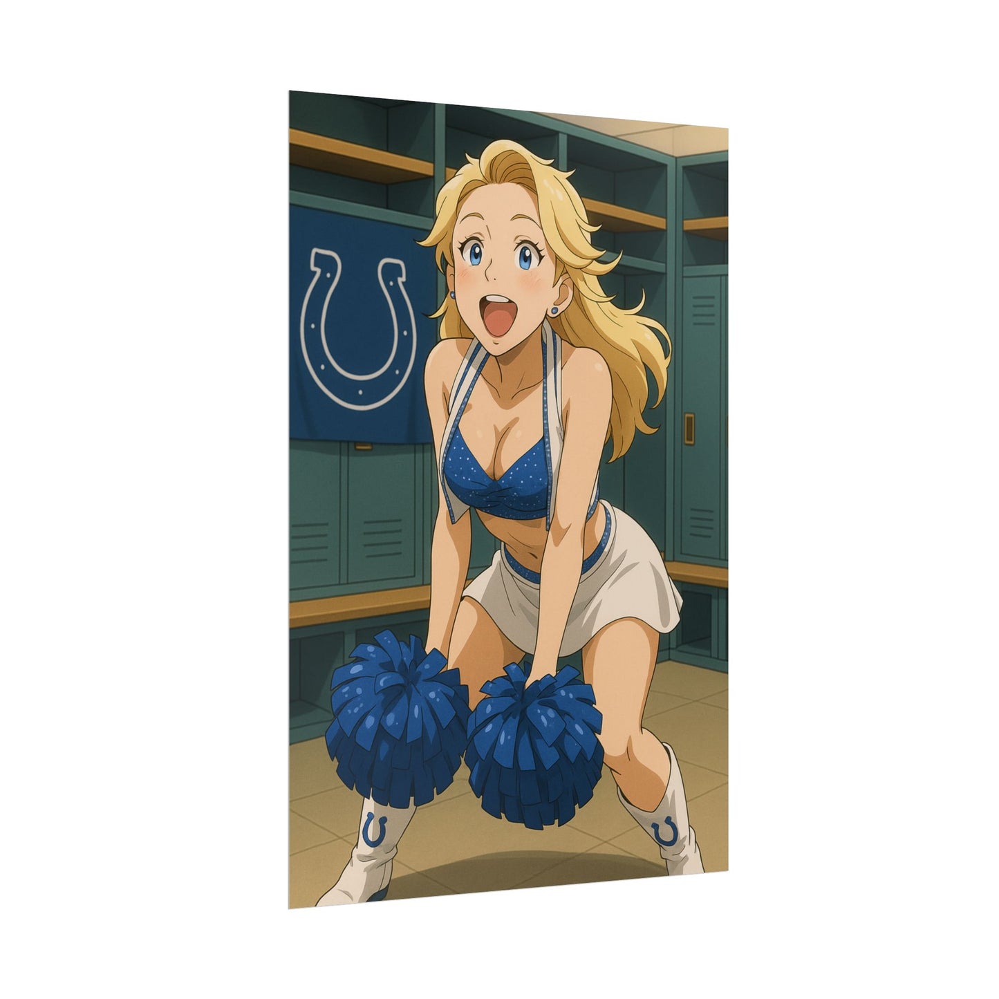 Loco Fits Anime Girls 'Colts Cheerleader Locker Room 1' Poster