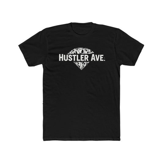 "Hustler Ave" Diamond Status Cotton Crew Tee