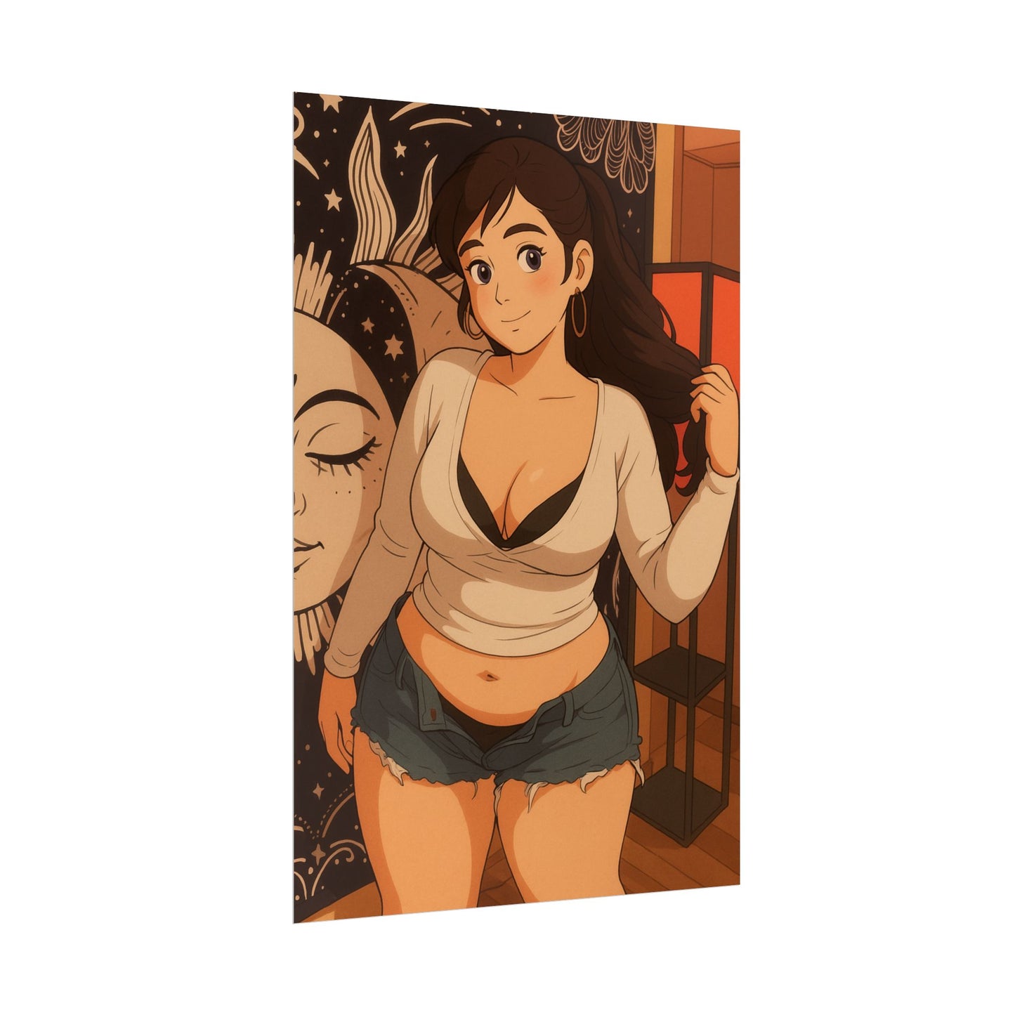 Loco Fits Anime Girls 'Lazy House Vibes' Poster