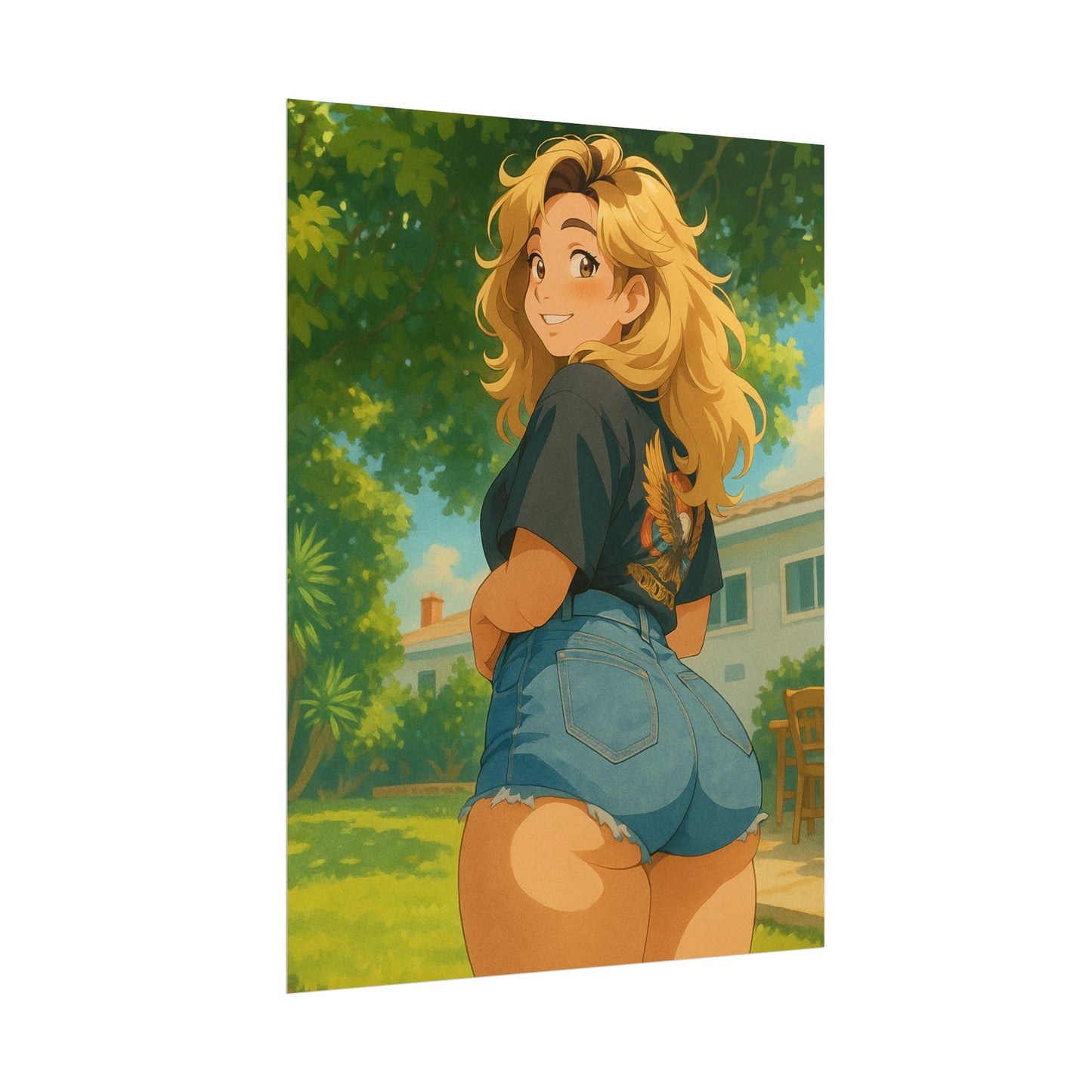 Loco Fits Anime Girls 'All American Florida Girl' Poster