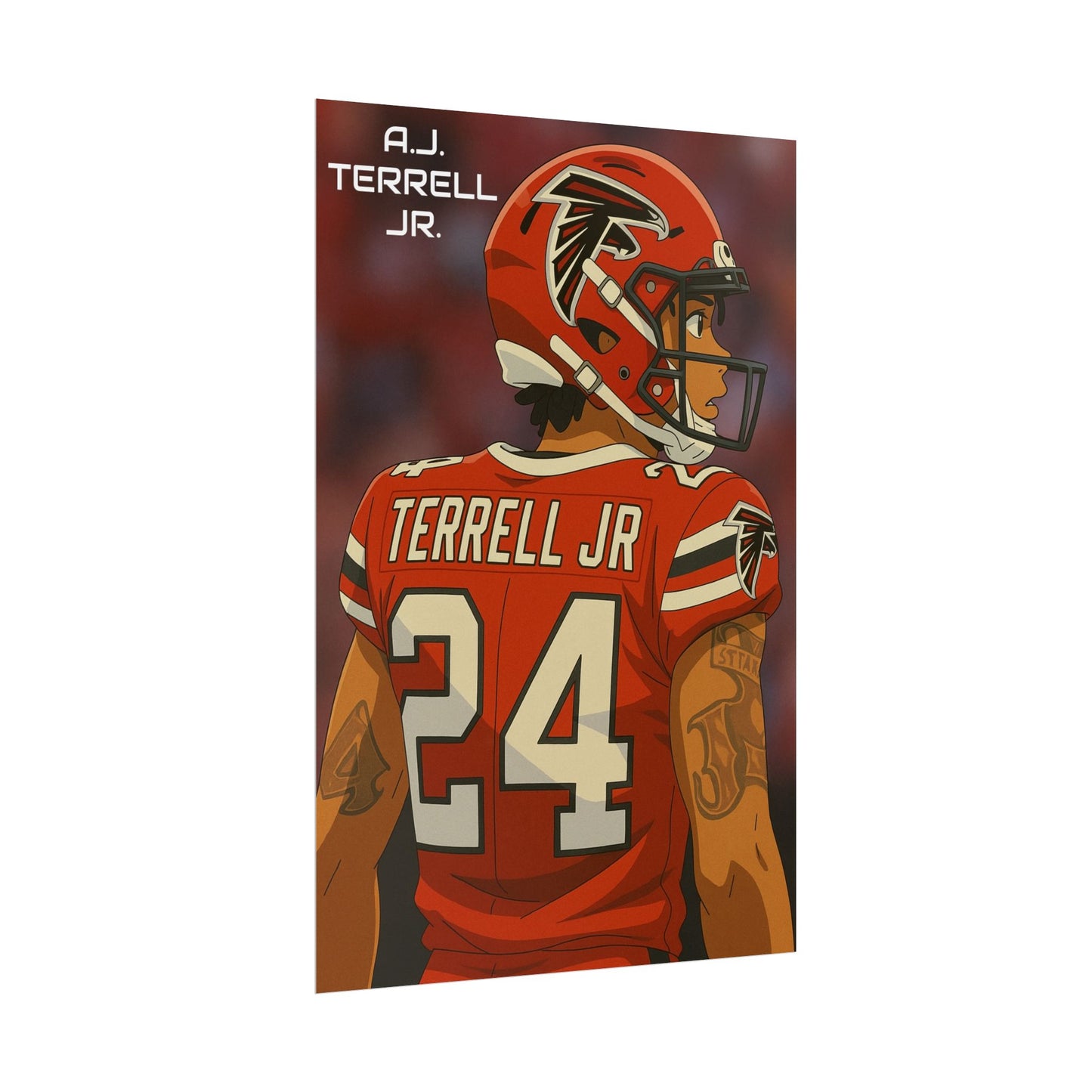 Loco Fits Anime Football 'A.J. Terrell Jr.' Poster