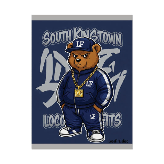 Loco Fits SK Bear Rolled Poster - Trendy  Art for Home Decor