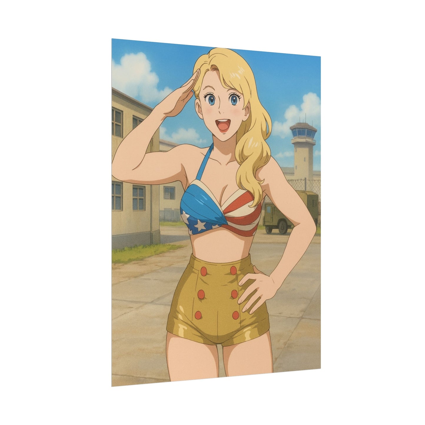 Loco Fits Anime Wrestling 'Salute Lacey Evans' Poster