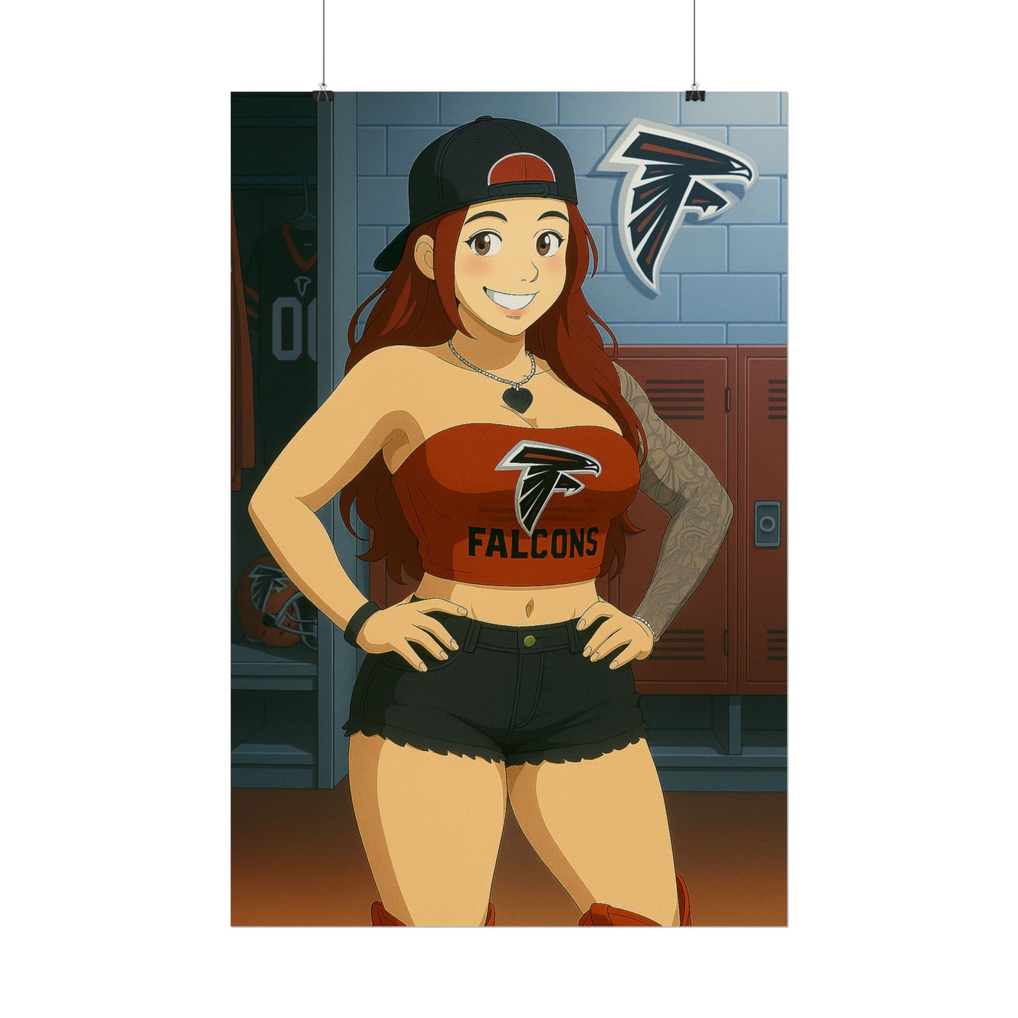 Loco Fits Anime Girls 'Falcons Girl Locker Room 2' Poster