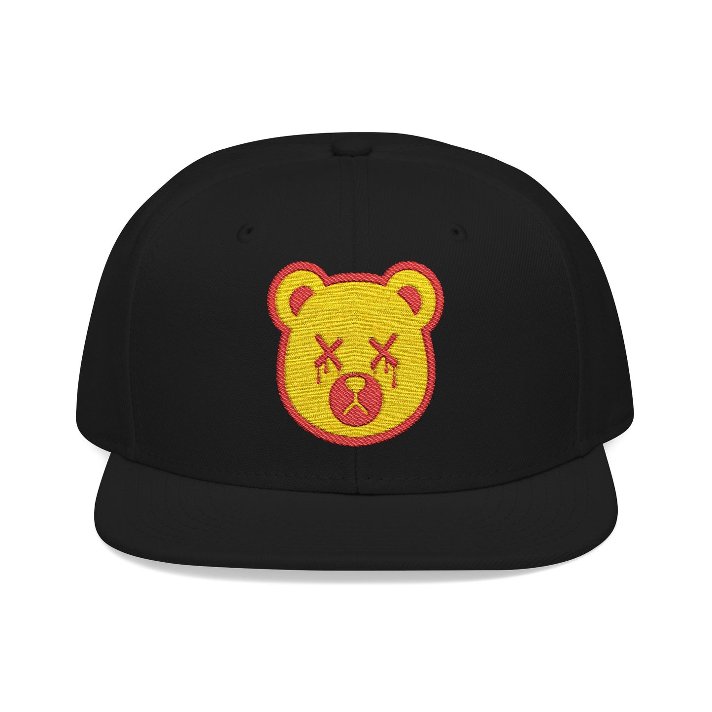 "Wicked Way" Deady Bear Head Red & Yellow Snapback