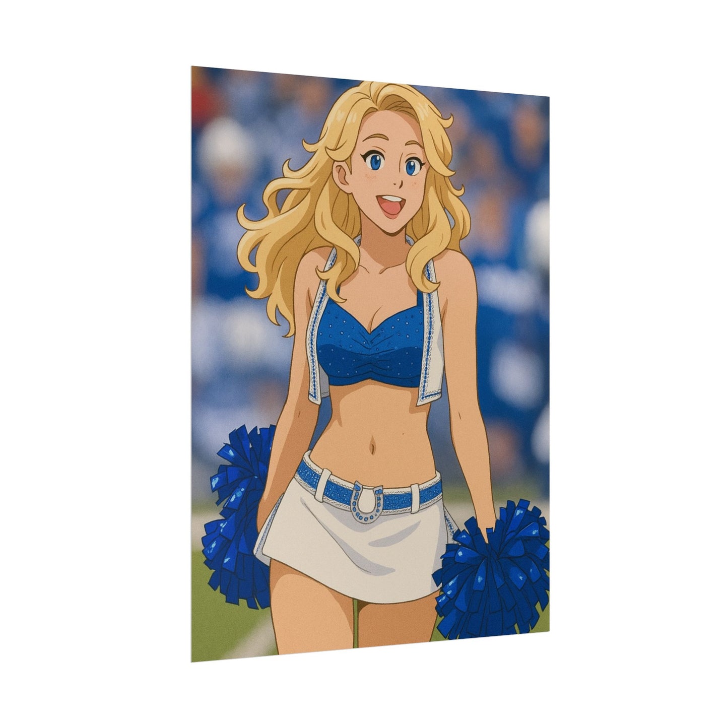 Loco Fits Anime Girls 'Colts Cheerleader On-Field 1' Poster
