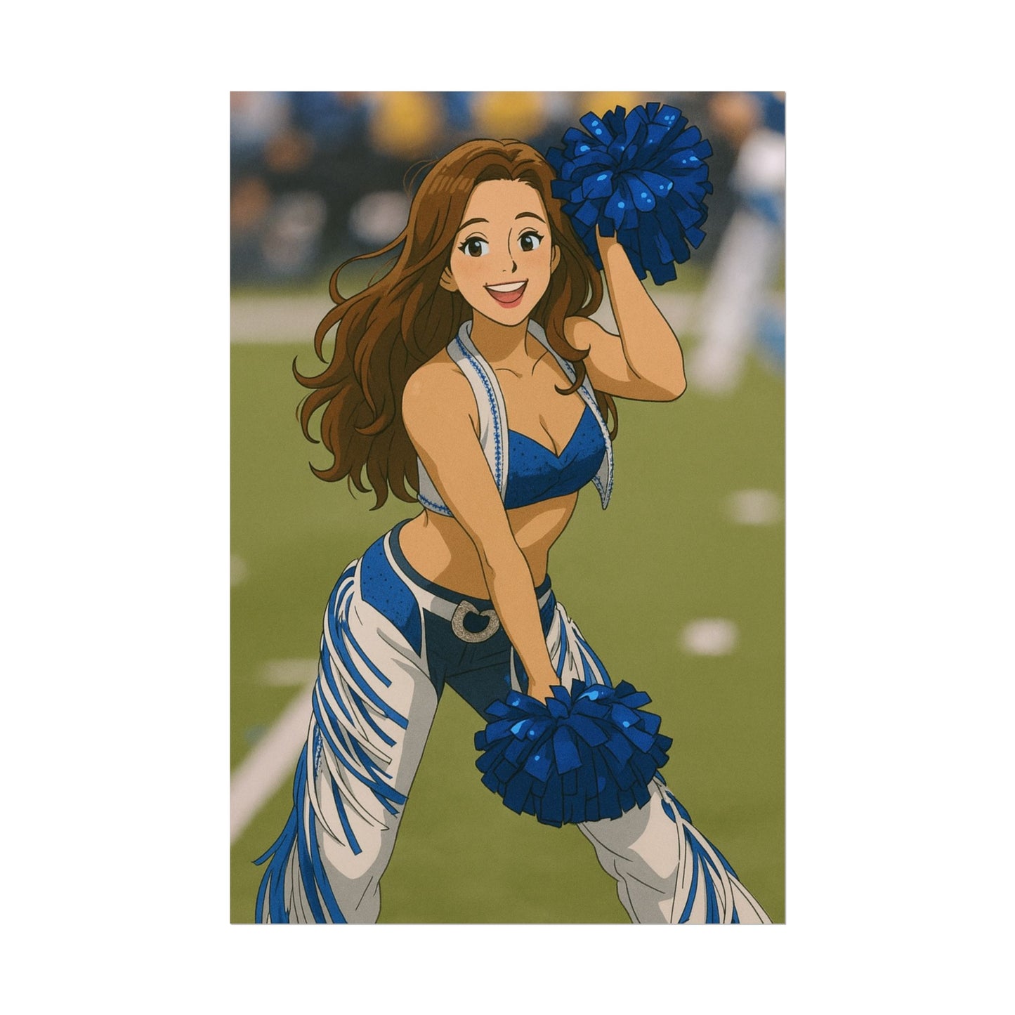 Loco Fits Anime Girls 'Colts Cheerleader On-Field 3' Poster