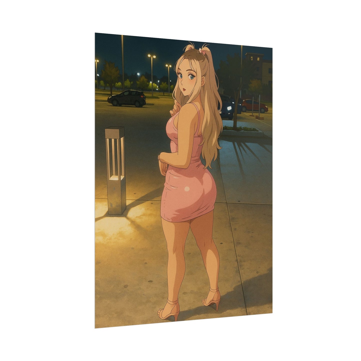 Loco Fits Anime Girls 'Night on the Town' Poster