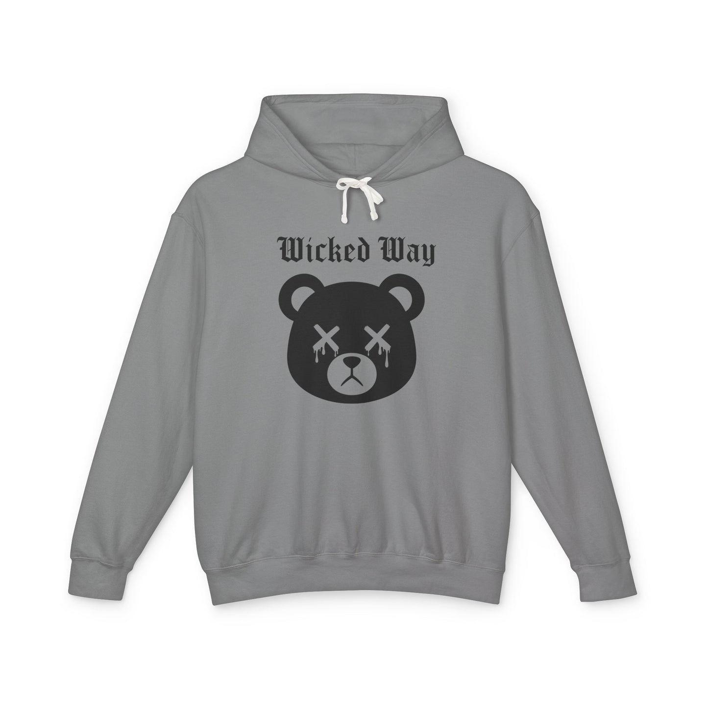 "Wicked Way" Deady Bear Head Graphic Hoodie