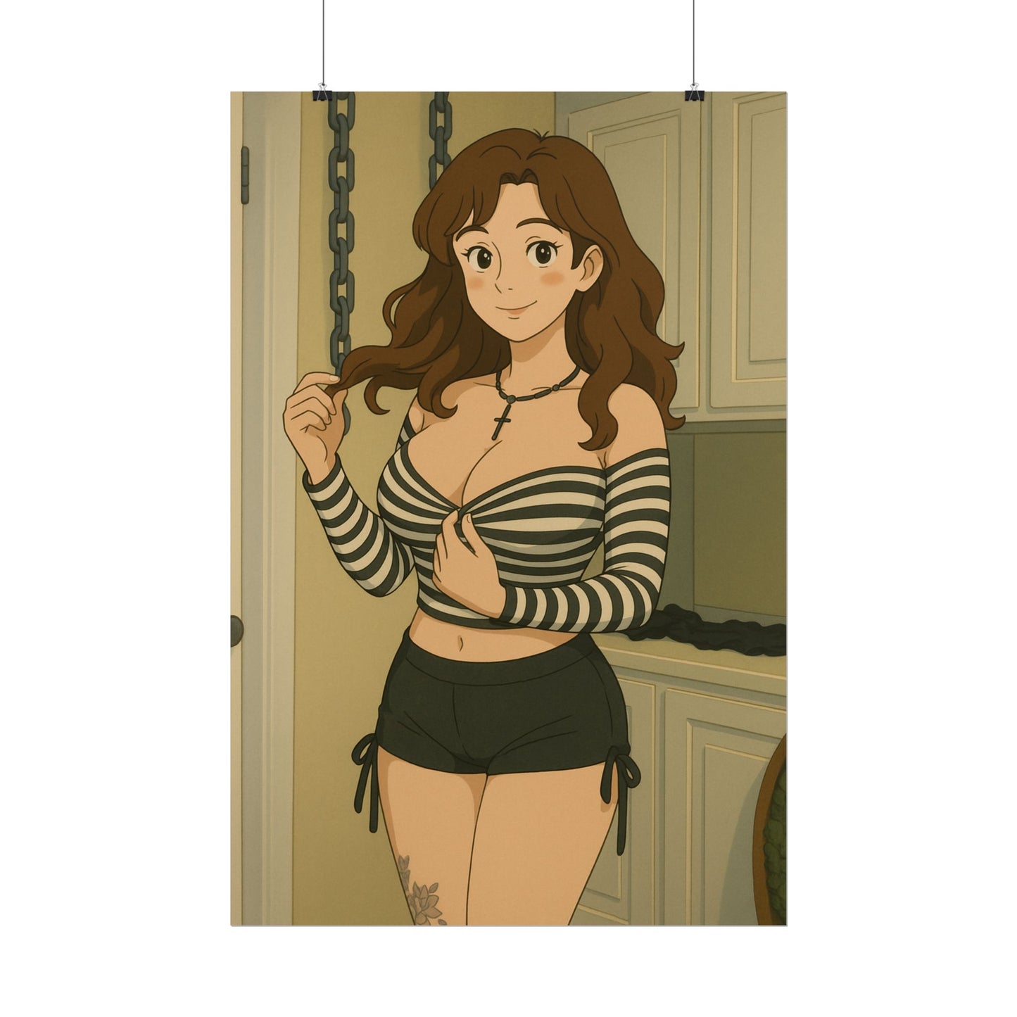 Loco Fits Anime Girls 'Fun Laundry Room' Poster