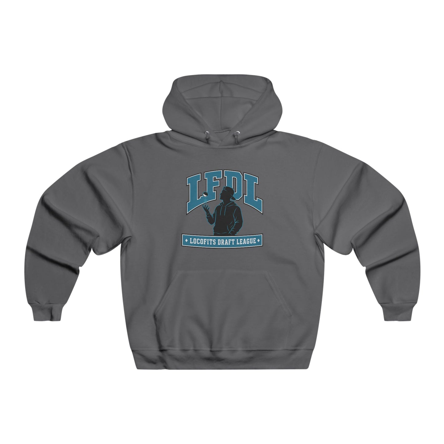 LocoFits Draft League LFDL Portrait Silhouette SLP Men's NUBLEND® Hooded Sweatshirt
