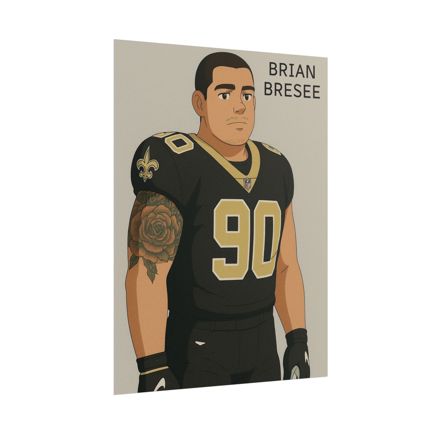 Loco Fits Anime Football 'Brian Bresee' Poster