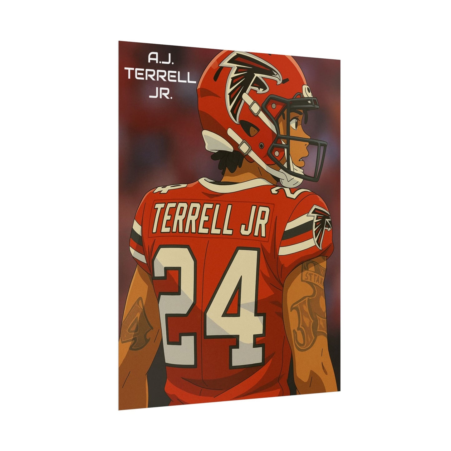 Loco Fits Anime Football 'A.J. Terrell Jr.' Poster