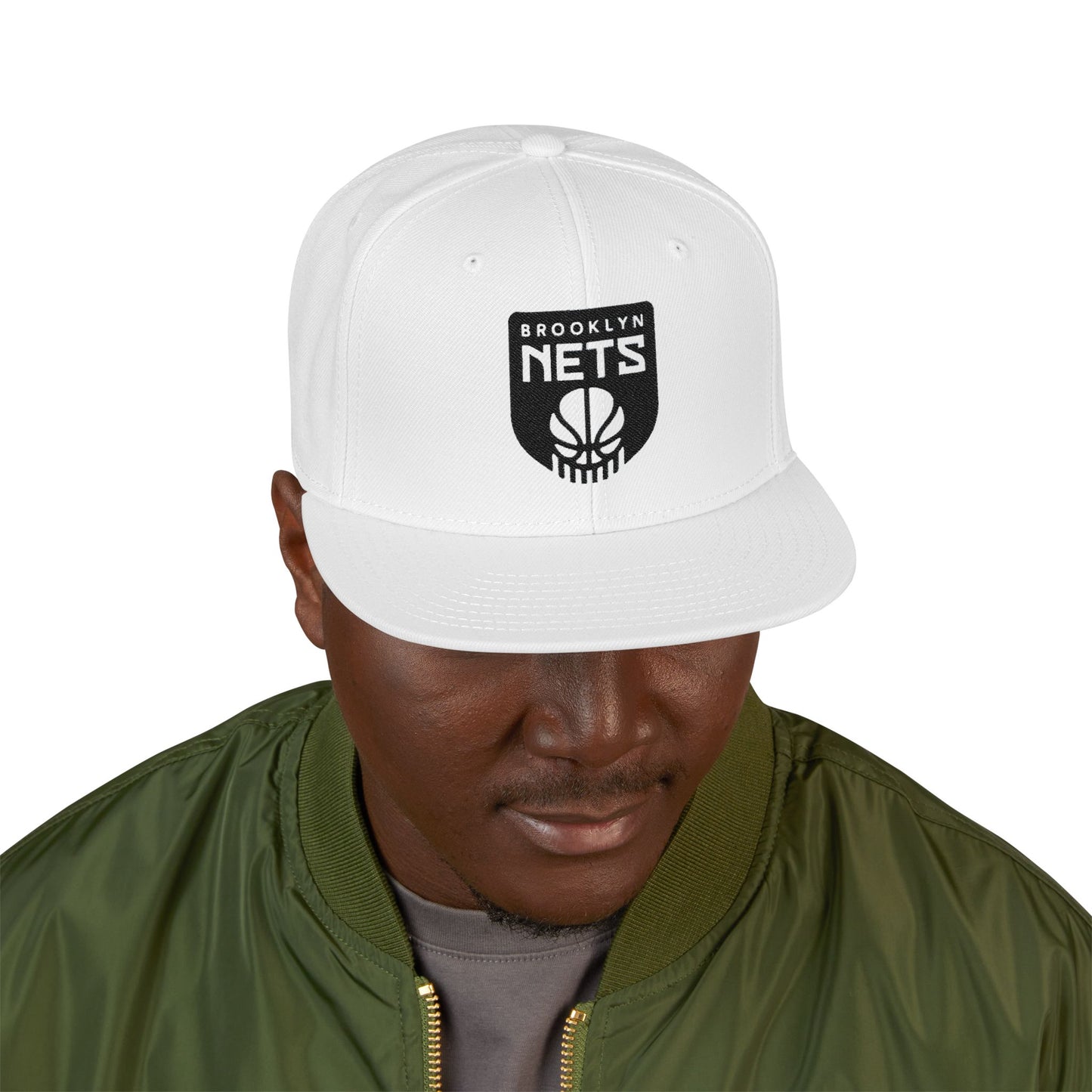 Loco Fits "NBA Brooklyn Nets Badge Concept Logo" Snapback (Embroidery)