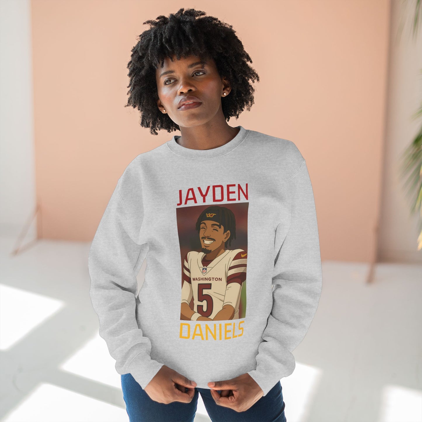 Anime Football 'Jayden Daniels' Crewneck Sweatshirt