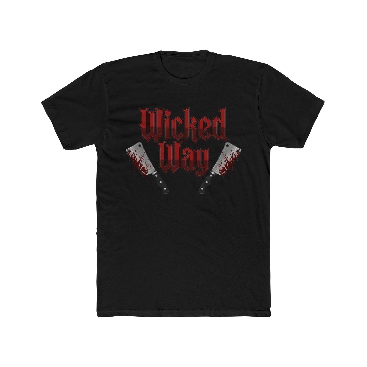 "Wicked Way" Double Butcher Knives Alt. Version Graphic T-Shirt