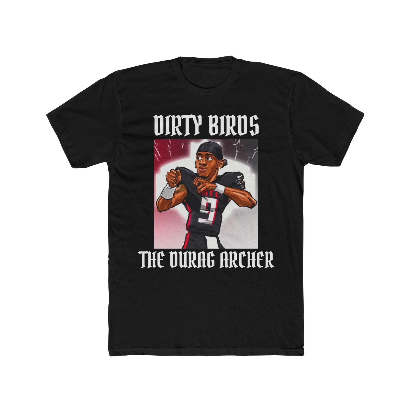 'Dirty Birds The Durag Archer' Cotton Crew Tee