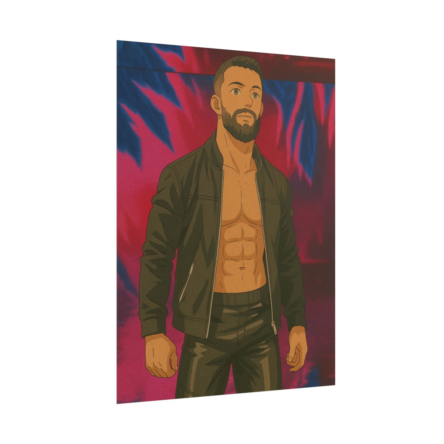 Loco Fits Anime Wrestling 'Leader of this Club' Poster