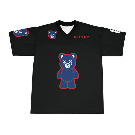 "Wicked Way" #0 Burns Deady Bears Football Jersey