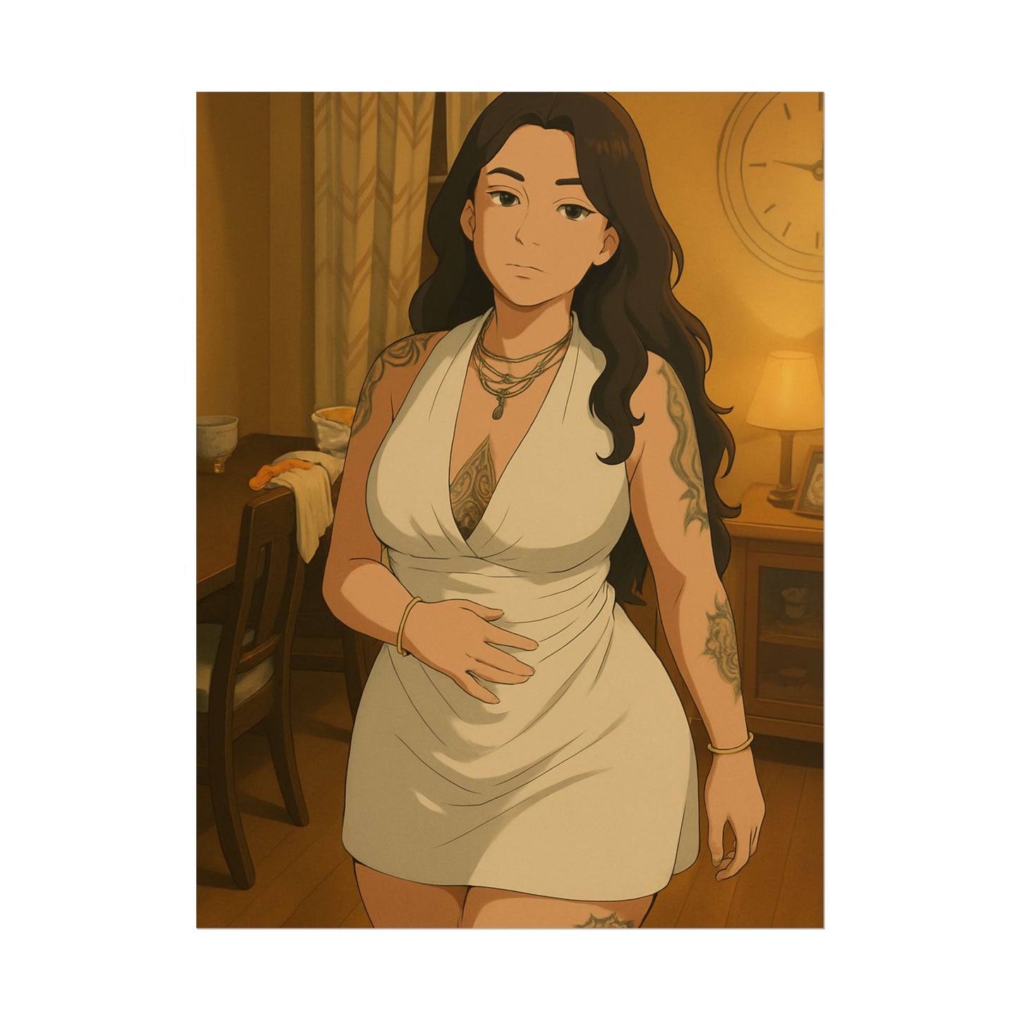 Loco Fits Anime Girls 'Lovely Dinner Date' Poster