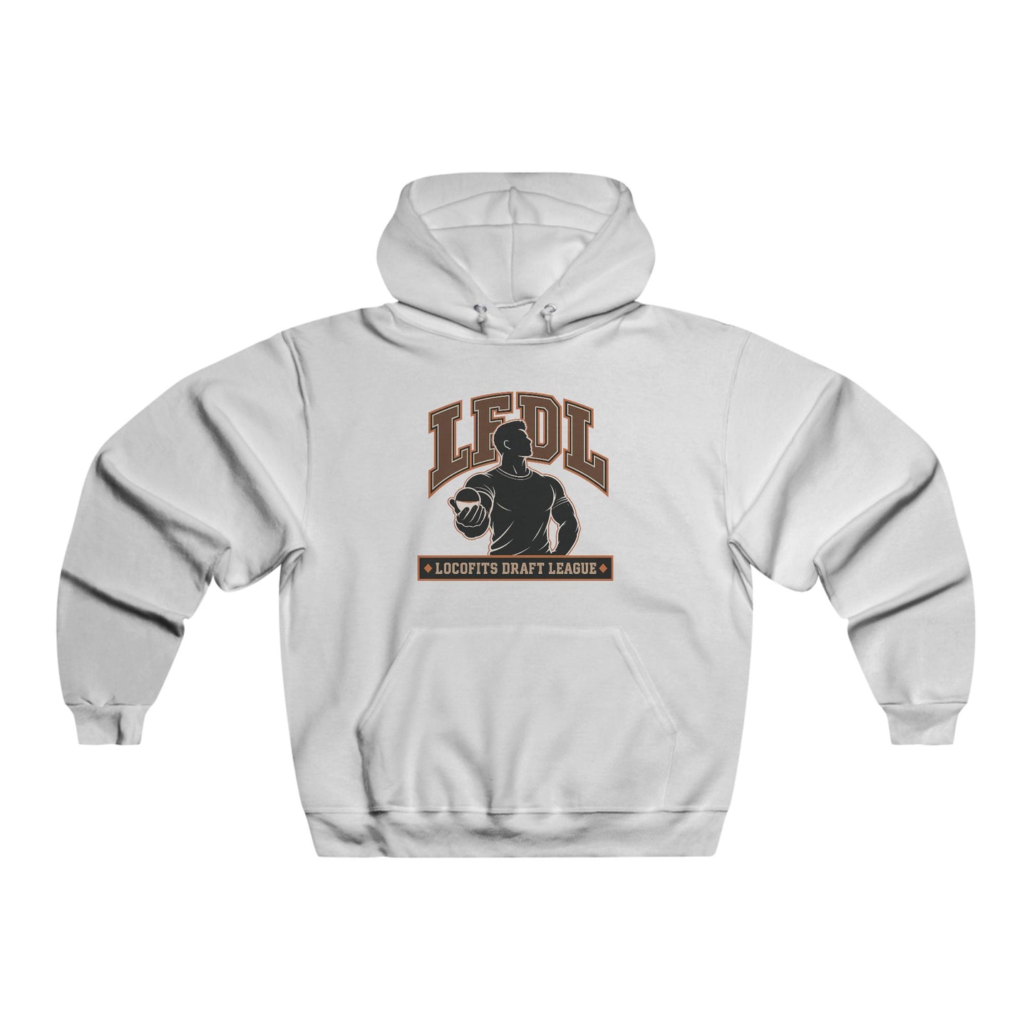 LocoFits Draft League LFDL Portrait Silhouette TEN Men's NUBLEND® Hooded Sweatshirt