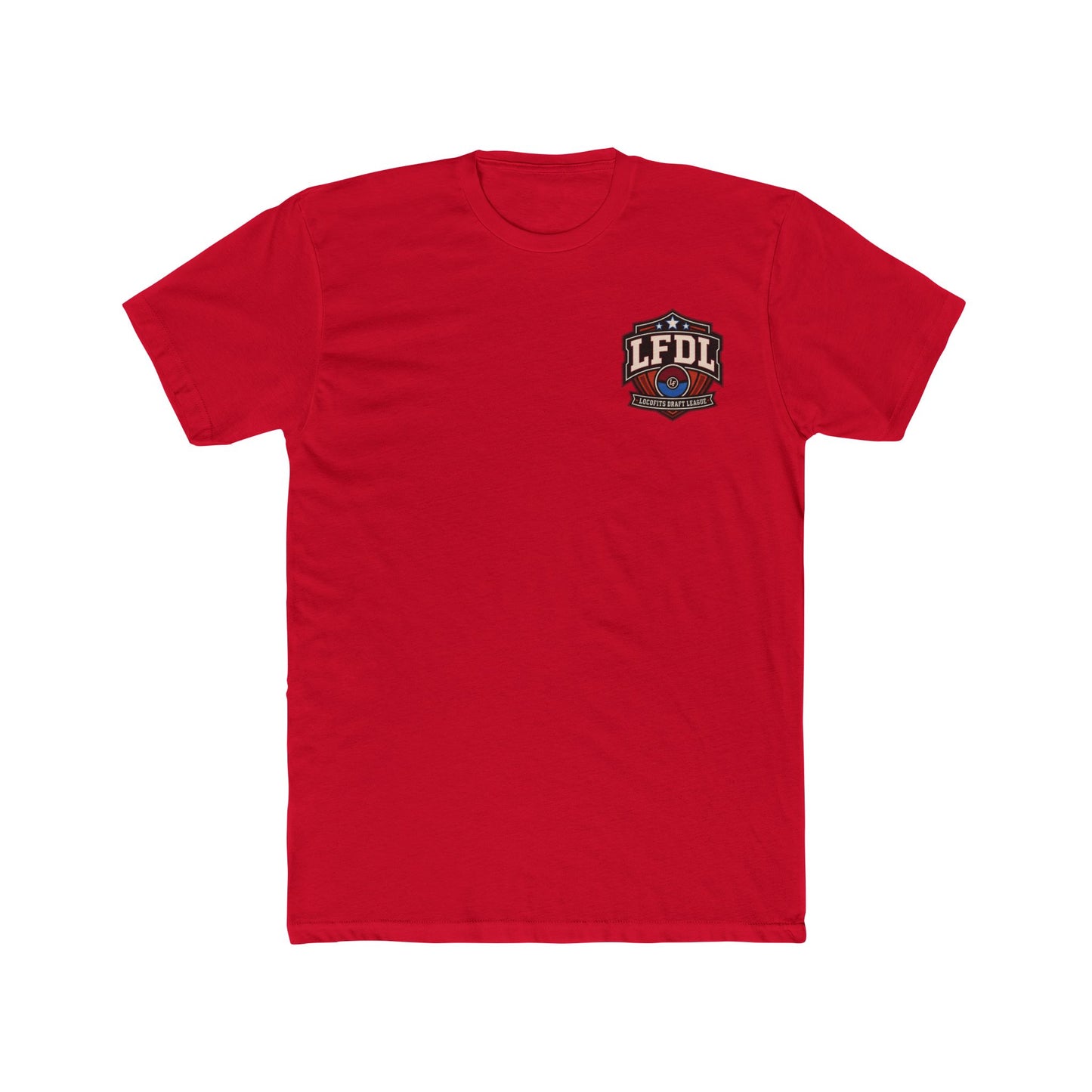 LocoFits Draft League South Carolina Pocket Logo Cotton Crew Tee