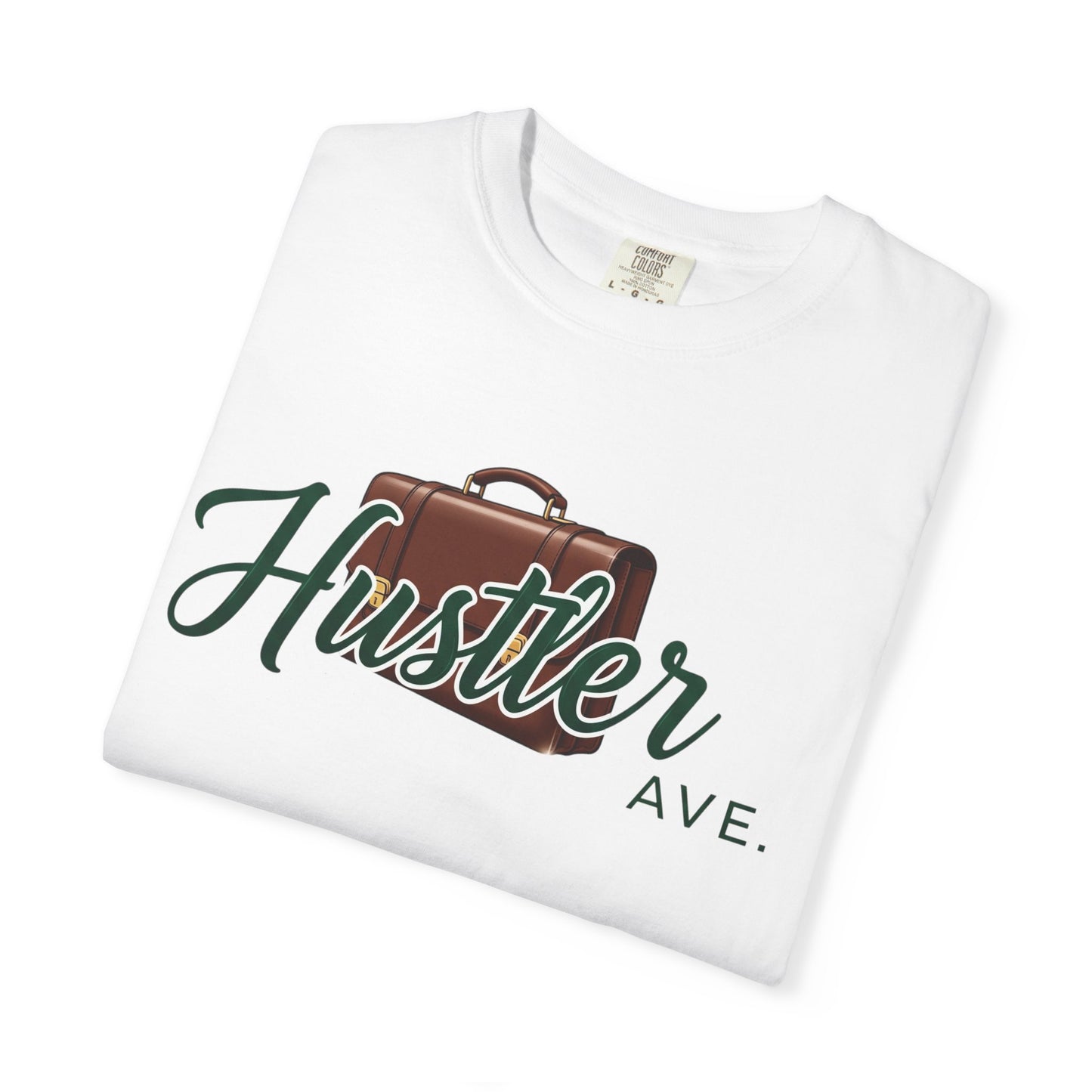 "Hustler Ave" All Business Leather Briefcase T-Shirt