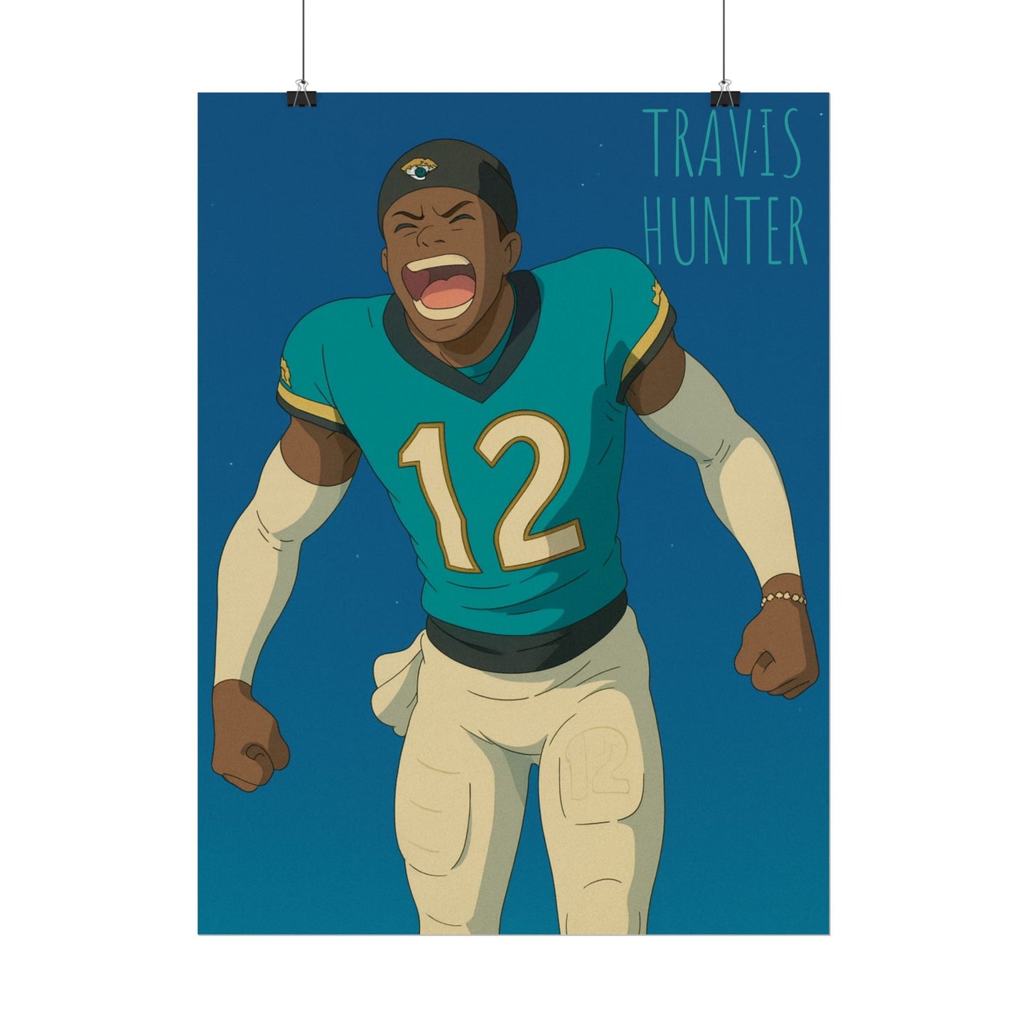 Loco Fits Anime Football 'Travis Hunter' Poster