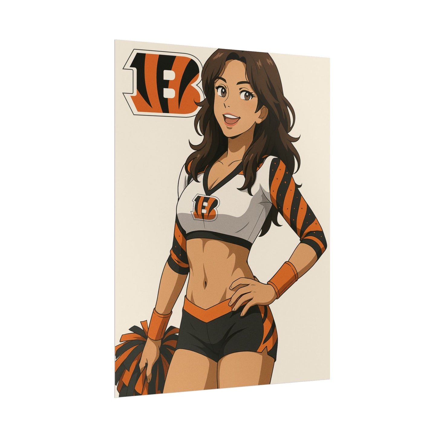Loco Fits Anime Girls 'Bengals Cheerleader 1' Poster