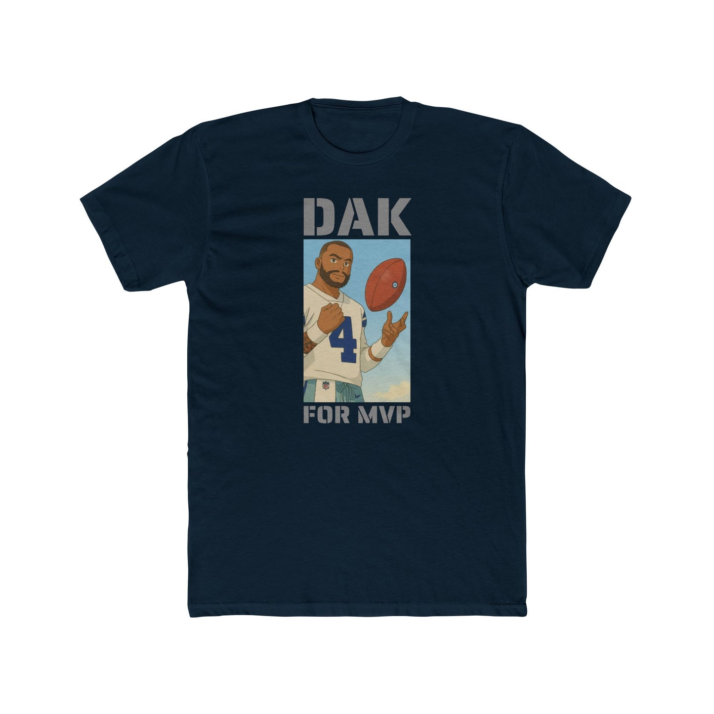 Anime Football 'Dak For MVP' Cotton Crew Tee
