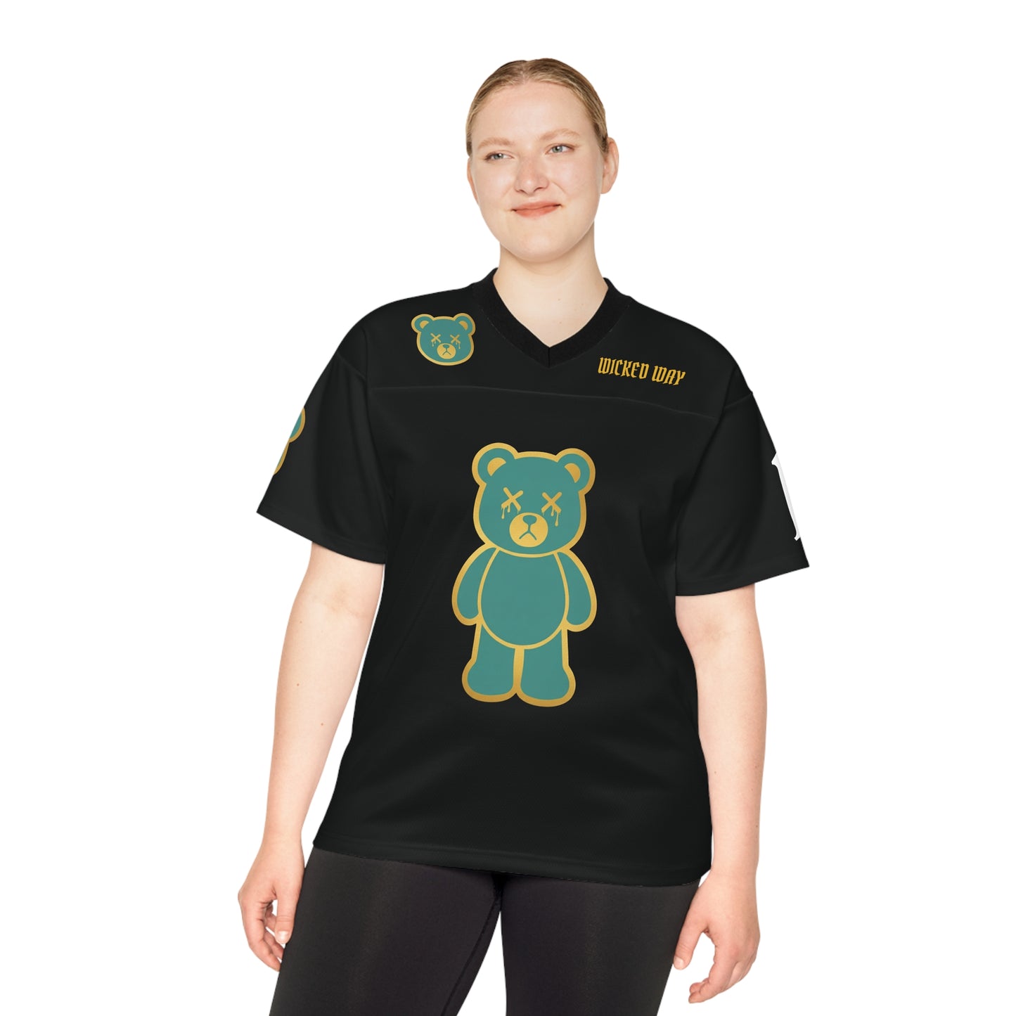 "Wicked Way" #12 Hunter Deady Bears Football Jersey