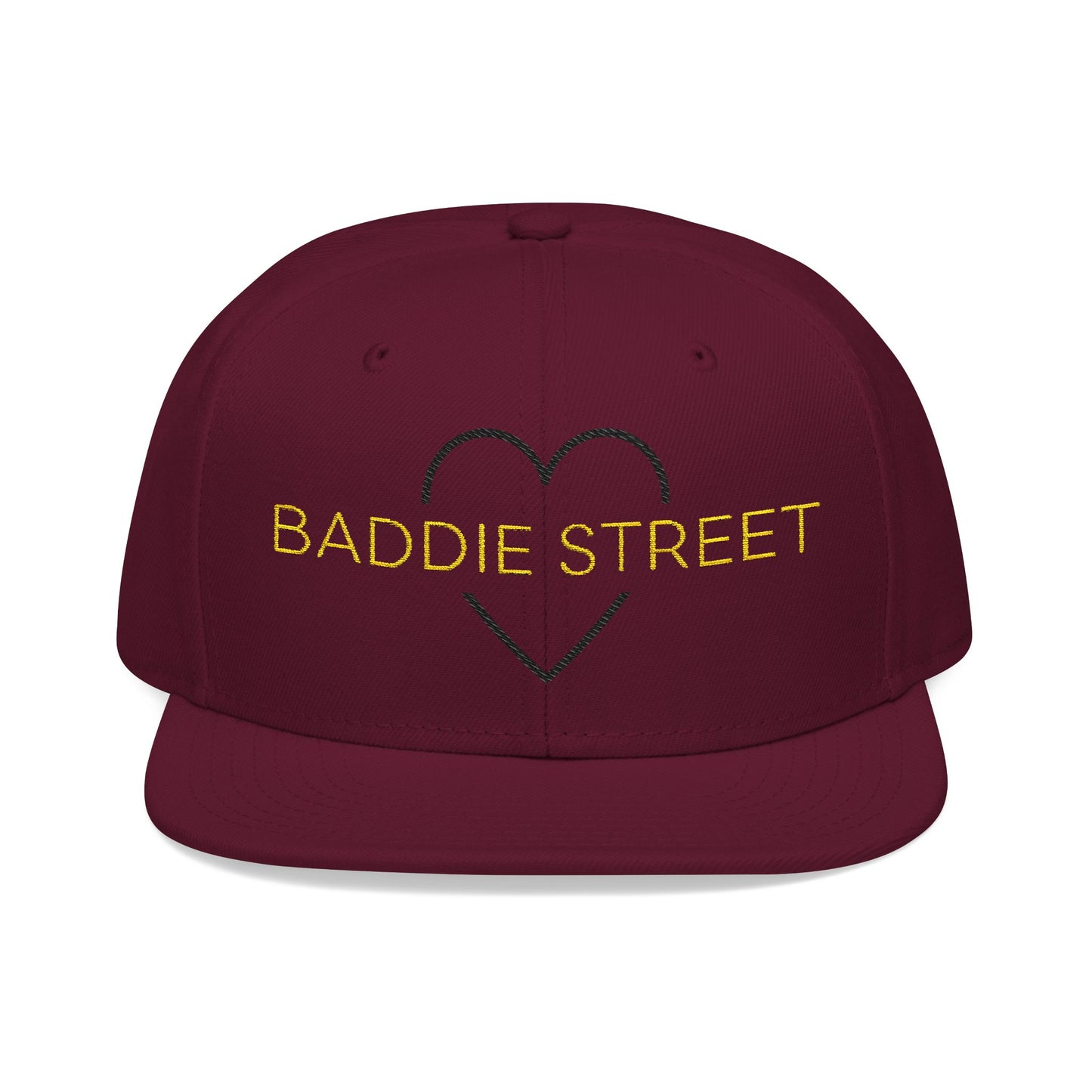 "Baddie Street" Classy Heart Logo Snapback Hat