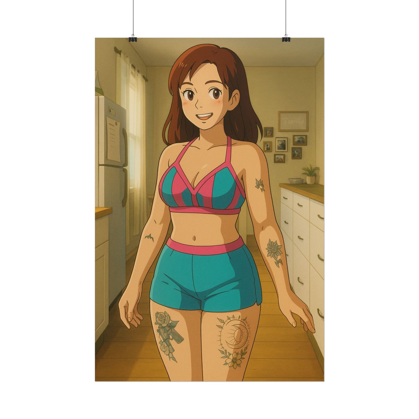 Loco Fits Anime Girls 'Post Workout Snack' Poster