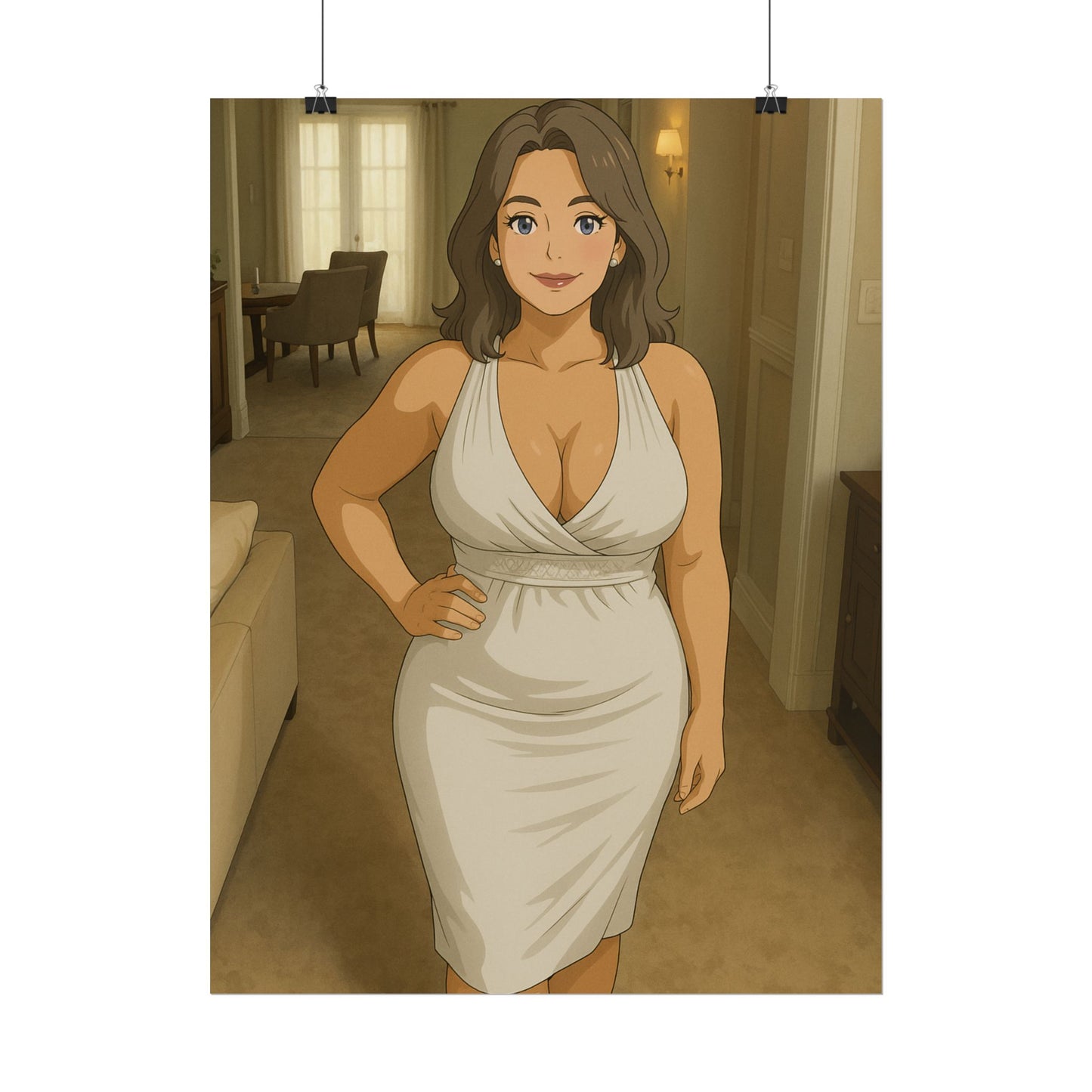 Loco Fits Anime Girls 'Come in for Dinner' Poster