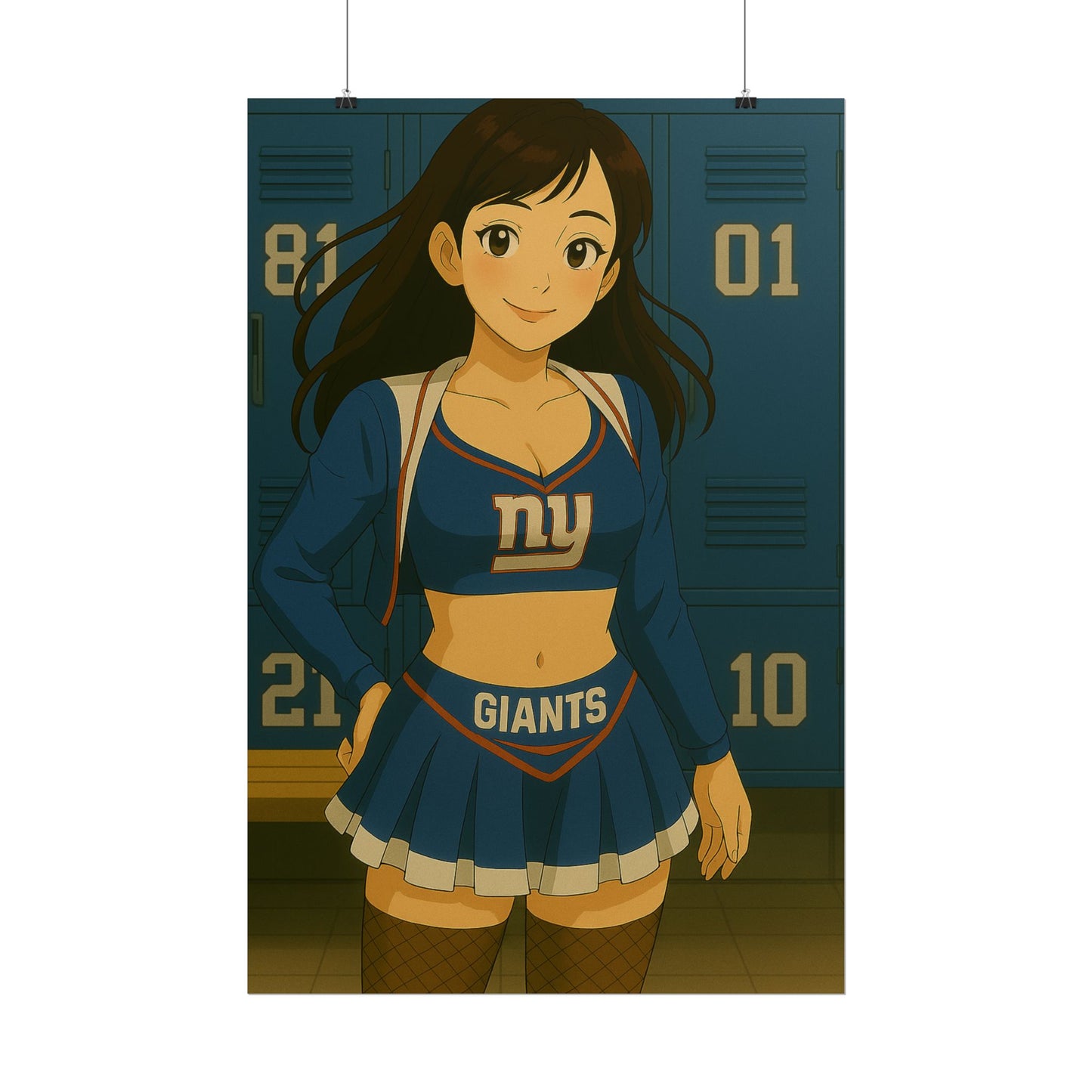 Loco Fits Anime Girls 'Giants Cheerleader 1' Poster