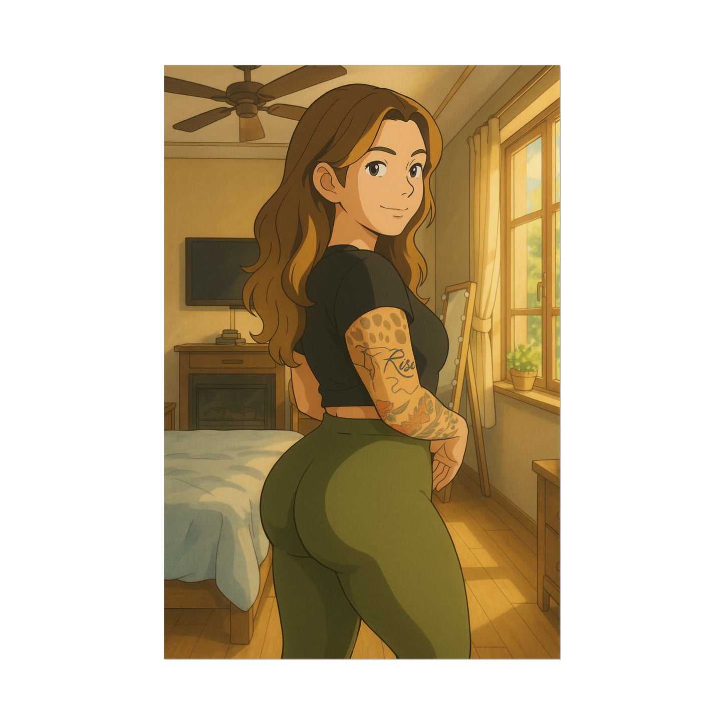 Loco Fits Anime Girls 'Rise & Shine' Poster