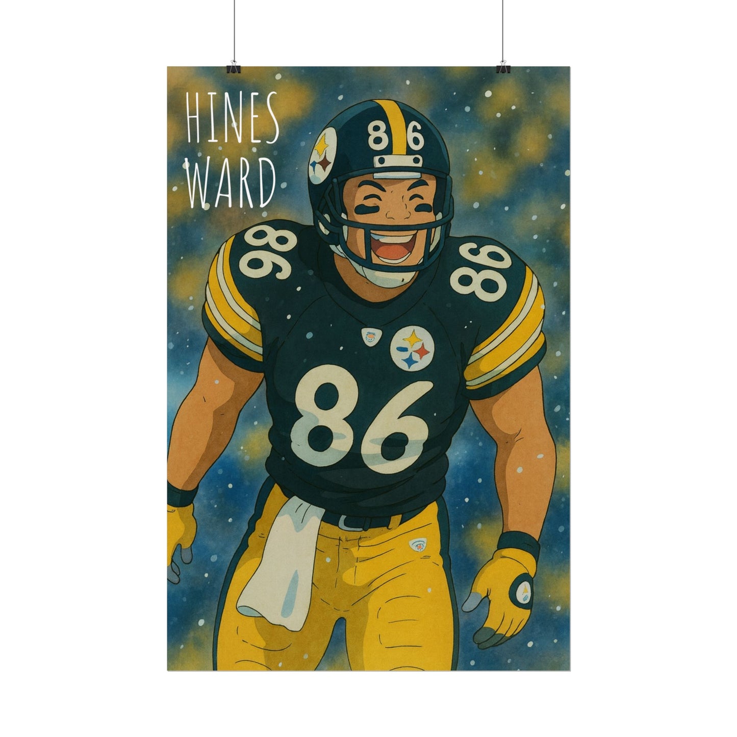 Loco Fits Anime Football 'Hines Ward' Poster