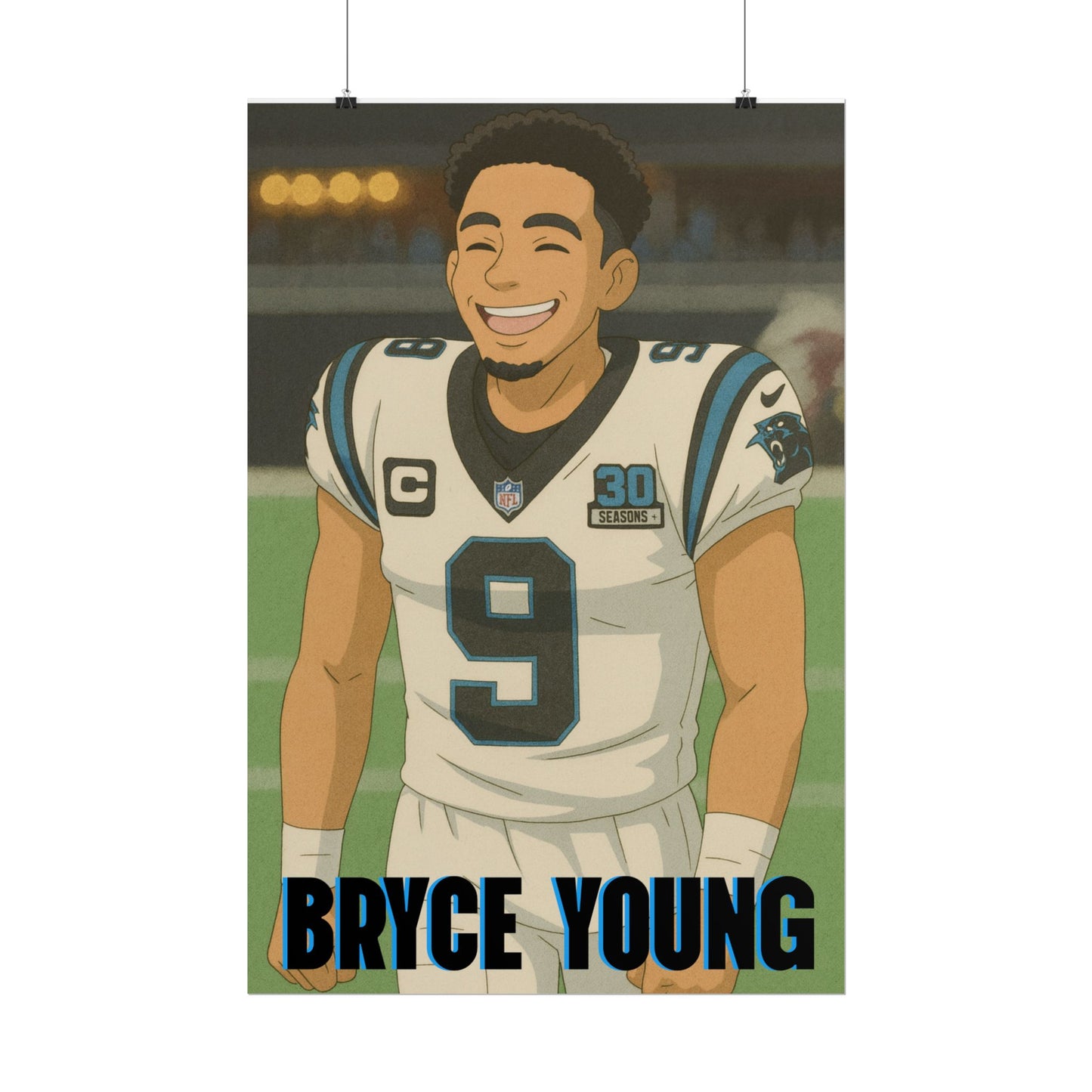 Loco Fits Anime Football 'Bryce Young' Poster