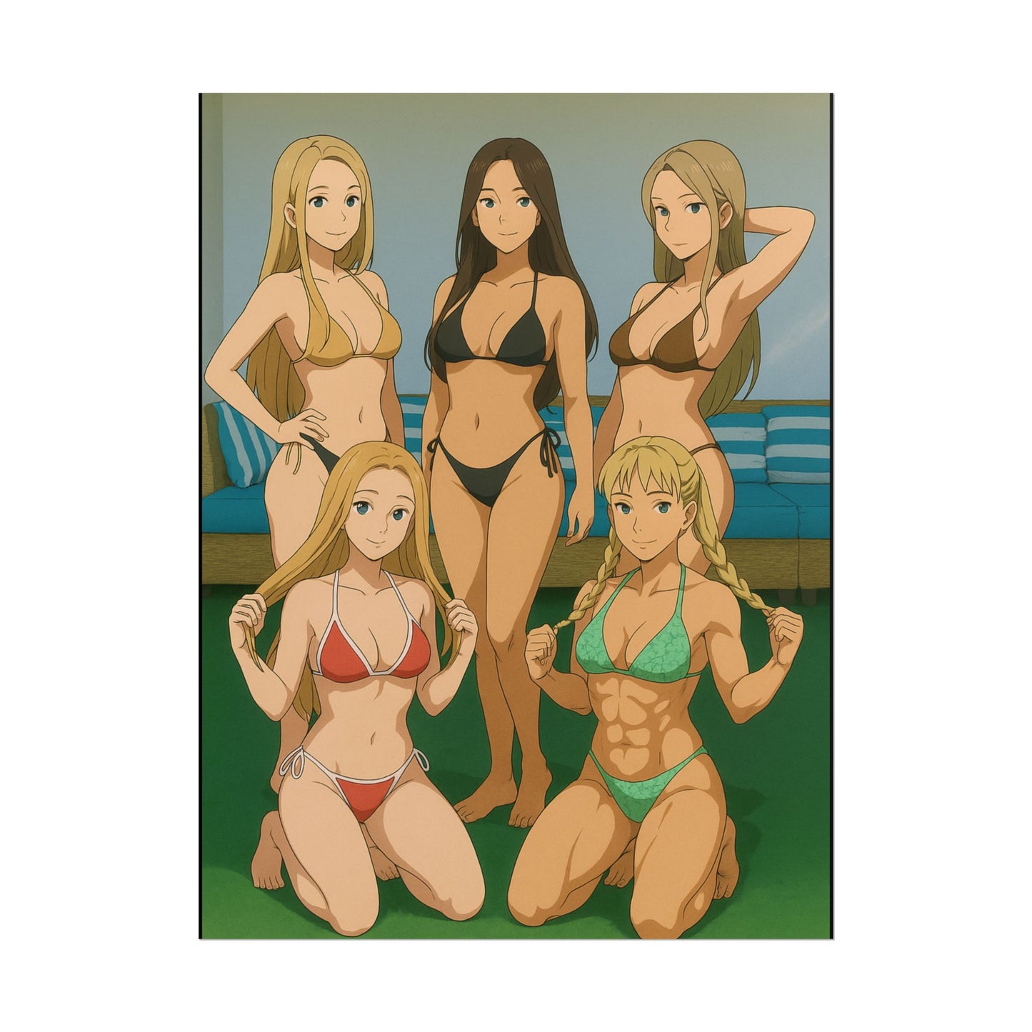 Loco Fits Anime Girls 'Bikini Girls' Poster