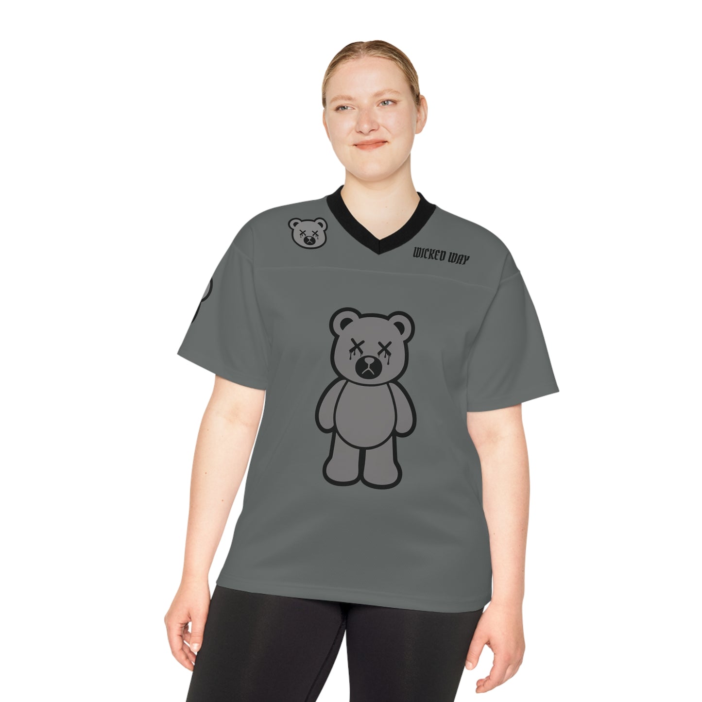 "Wicked Way" #7 Smith Deady Bears Charcoal Football Jersey