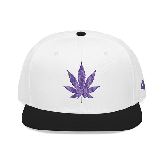 "Hippie Highway" 420 Purple Pot Leaf Snapback Hat