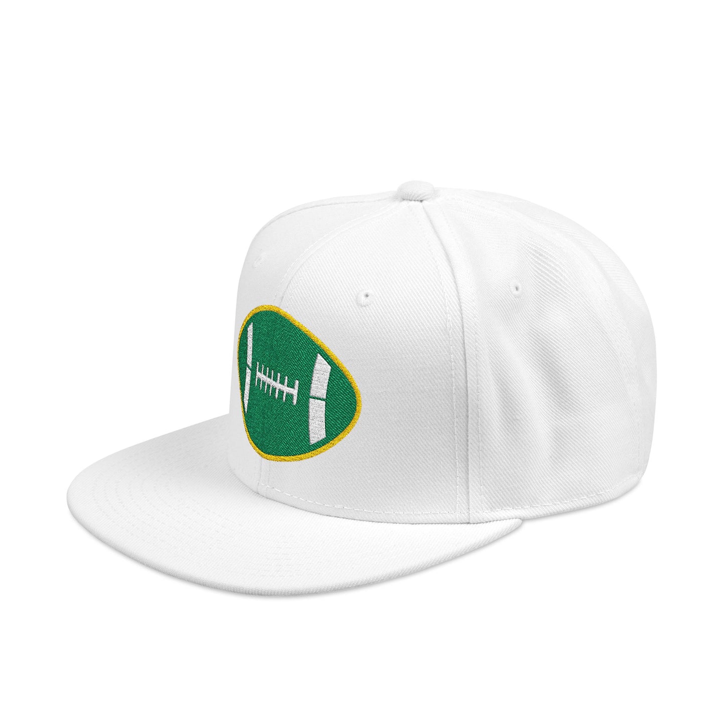 Legends "Wicked Way" Football White, Green, & Yellow Logo Snapback