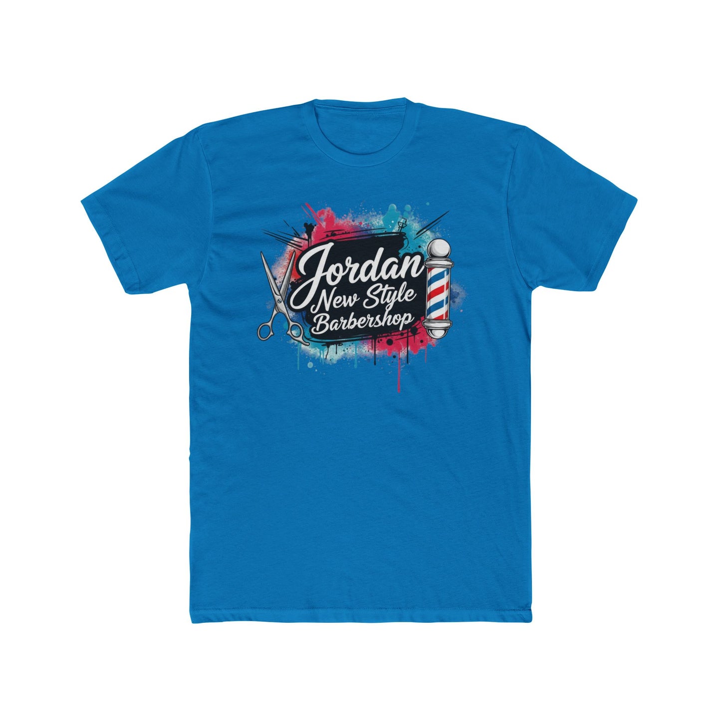 Jordan New Style Barbershop Alternative Logo V2 Cotton Crew Tee