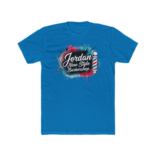 Jordan New Style Barbershop Alternative Logo V2 Cotton Crew Tee